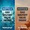 Signmission Gas Shutoff Valve Inside OSHA Notice Sign, Plastic, 10in W x 14in L, 2PK OS-2PACK-NS-P-1014-V-13035 - alternate 2